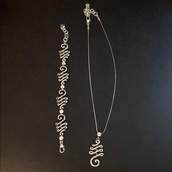 Brighton Jewelry - Silver Christmas Tree Brighton Set